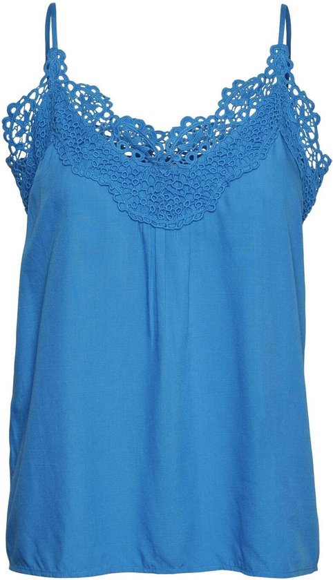 Vero Moda Top Vmkifina Singlet V-neck Top Wvn Btq 10309592 Ibiza Blue Dames Maat - XL