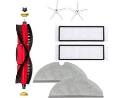 SQOON® Vervangingsset geschikt voor Roborock S5/S6 serie - 7-delige onderhoudskit voor robotstofzuiger - Gelijk aan originele onderdelen - Voor grondig en regelmatig onderhoud