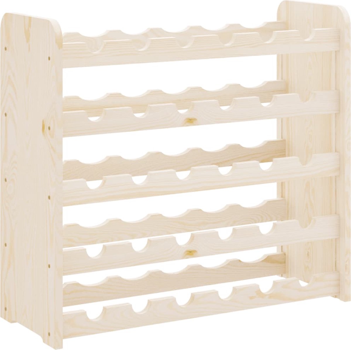vidaXL - Wijnrek - 67,5x25x60 - cm - massief - grenenhout