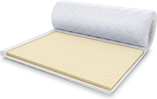 Topdekmatras-Topper LATEX MAX 160X200 HOOGTE 4 cm