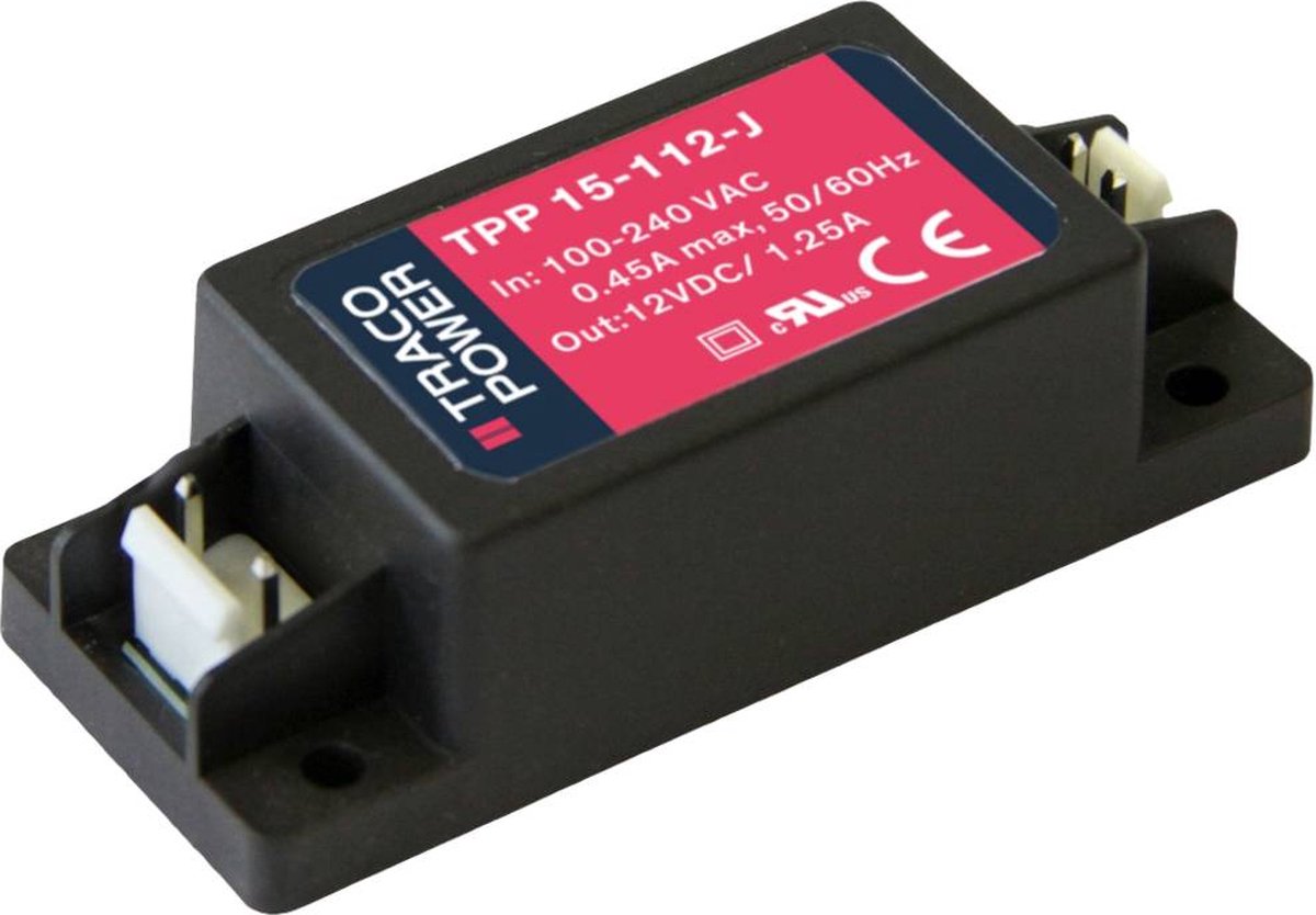 TracoPower TPP 15-124-J Schakelnetvoedingsmodule 24 V/DC 0.62 A 15 W