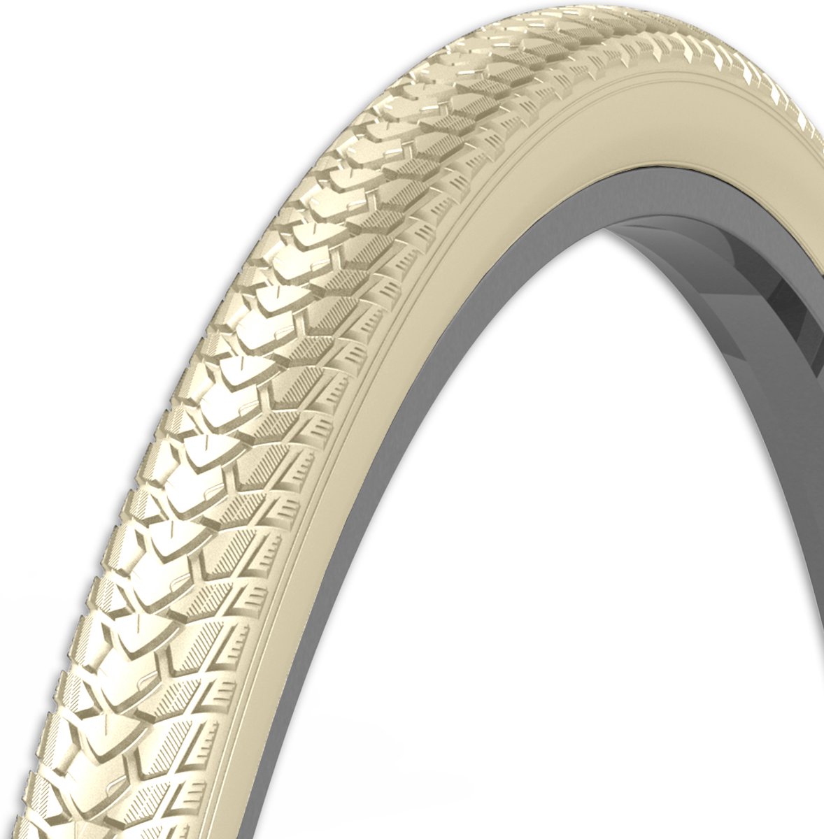 Rexway Buitenband 28x1.75 - Anti-leklaag 3,5mm - Reflecterend - Creme - Geschikt voor transportfietsen
