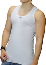 2 Pack Top kwaliteit onderhemd - 100% katoen - Wit - Maat XL