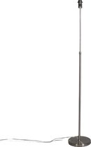 QAZQA Parte - Moderne Verstelbare Vloerlamp | Staande Lamp - 1 lichts - H 1430 mm - Staal -  Woonkamer | Slaapkamer | Keuken