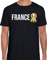 Bellatio Decorations Verkleed shirt heren - France - zwart - supporter - themafeest - Frankrijk XL