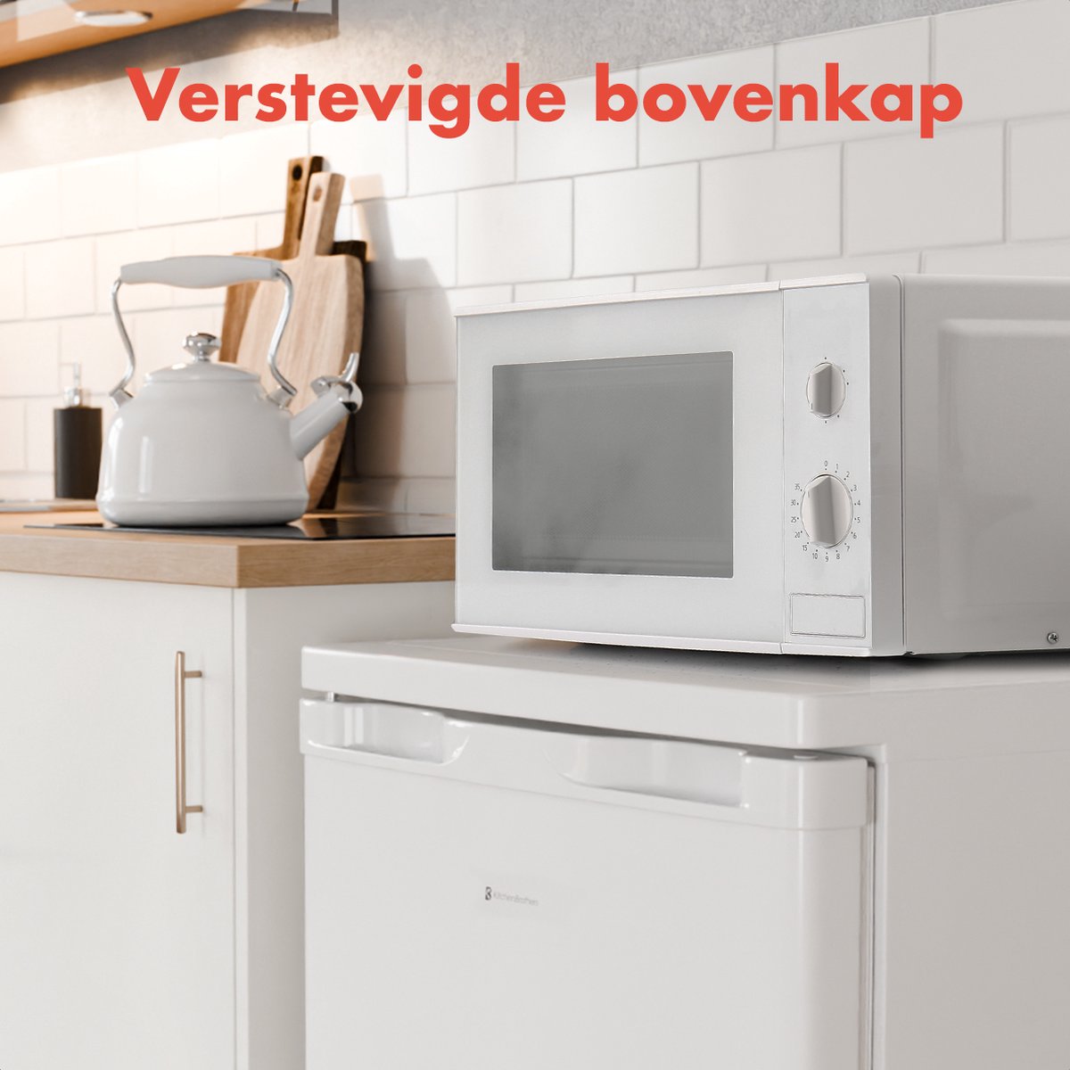 KitchenBrothers Koelkast - 127L - Tafelmodel - IJskast - Frigo - Vrijstaand - Wit – foto 6