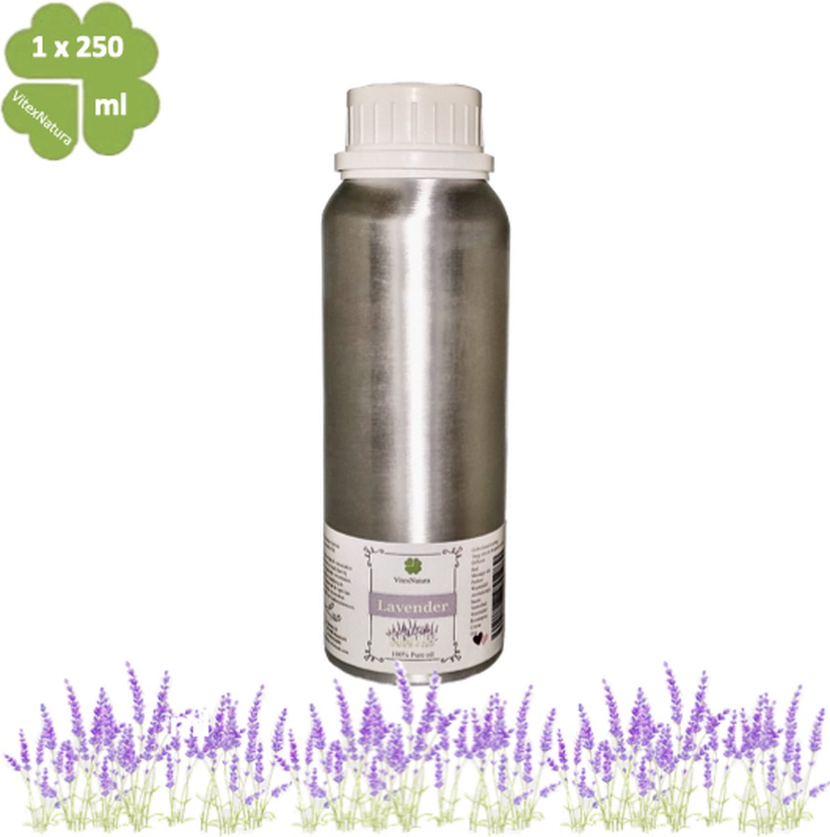 Goedkoopste Etherische kwaliteit Lavendel olie 250ml | Bekend om de reinigende en kalmerende eigenschappen | Vitex Natura