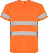 Technisch hoog zichtbaar / High Visability T-shirt met korte mouwen Oranje maat 4XL