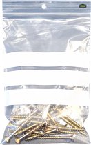 Ace Verpakkingen - Gripzakjes 100st - 100 × 150mm - Hersluitbaar- Met schrijfvlak - Luchtdicht - Druksluiting - Handig voor losse onderdelen