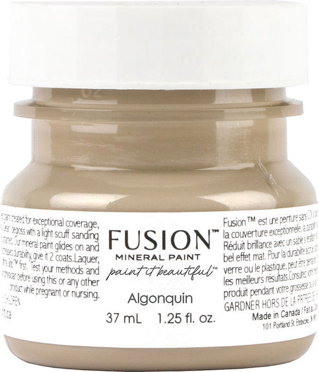Fusion Mineral paint - Meubelverf - Grijs - krijtverf - Algonquin - 37 ml