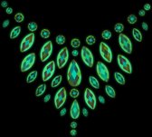 Shots - Ouch! OU855GLO - Body Jewelry Stickers - Chest - Glow in the Dark - Opal