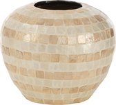 J-Line Vase Boule Mosaique/Bambou