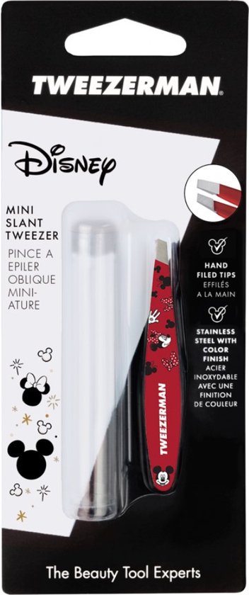 Tweezerman Mini Slant Tweezer Mickey & Minnie We got Ears 1 stuk