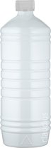 Lege Plastic Fles 500 ml Wit - met verzegeldop - set van 10 stuks - navulbaar - leeg