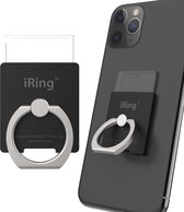 iRing Link Hook set - Telefoon Ring - Telefoonhouder Auto - Telefoon Ring - Hook® Muurbeugel - Telefoon Standaard - Universeel - Mat Zwart