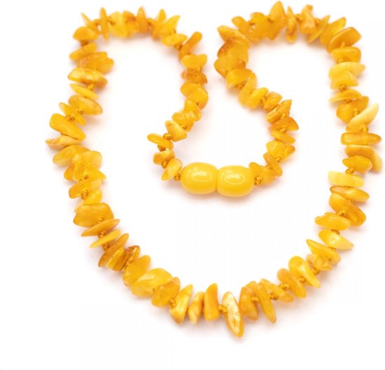 Baby/Kind - Barnsteen ketting - butter - chips 33cm — afbeelding 2