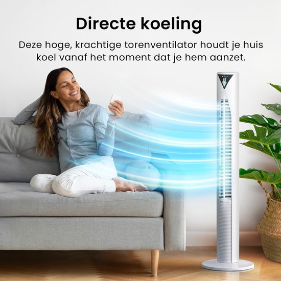 Honeywell torenventilator HYF290E - QuietSet - met afstandsbediening - 45W - zwart Honeywell torenventilator HYF290E - QuietSet - met afstandsbediening - 45W - zwart
