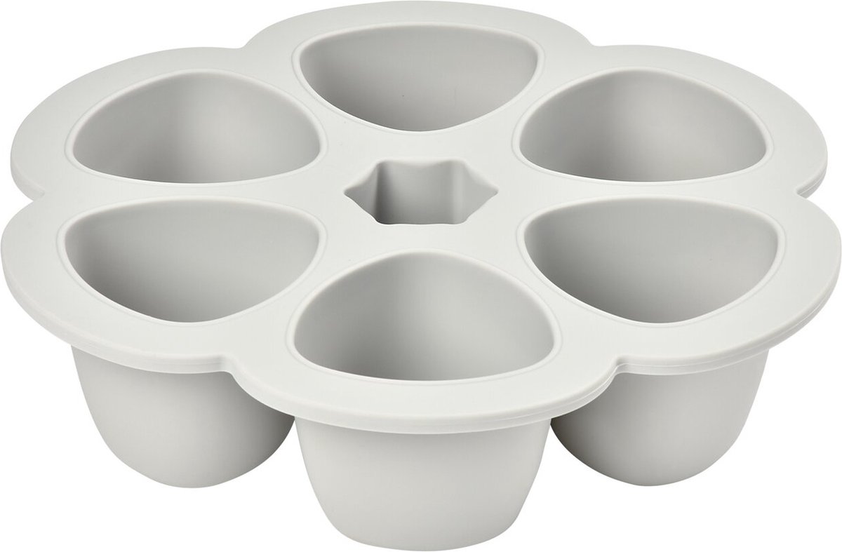 Goedkoopste Béaba - Siliconen multiportions - 6x150 ml - Grijs