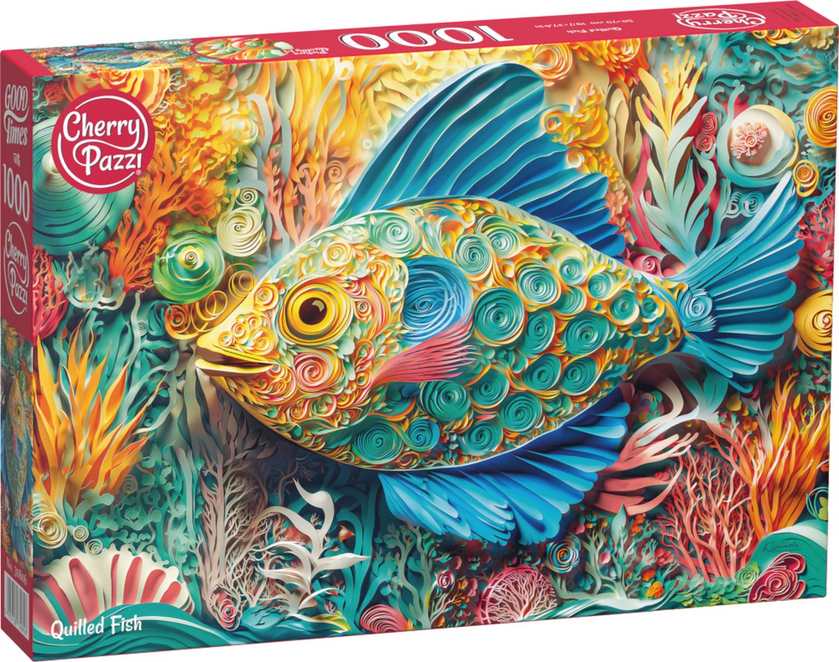 CherryPazzi Quilled Fish Puzzel 1000 Stukjes