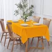 Luxe Tafelkleed - Tafellaken - Hoge Kwaliteit - Tafelzeil - Tafelkleed Polyester - Waterafstotend - Tafelkleden - Uitwasbaar - Oranje - Koningsdag - 250x150cm