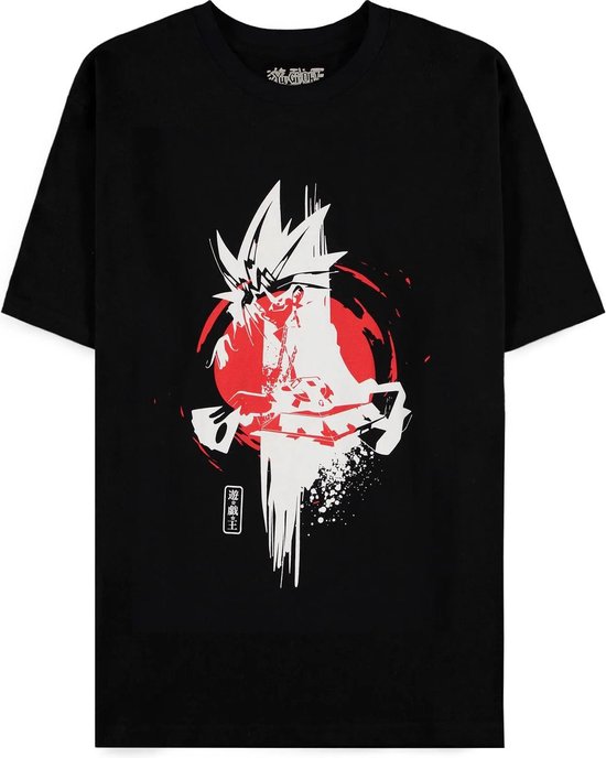 YuGiOh! Heren Tshirt -XL- Two-Tone Screen print Zwart