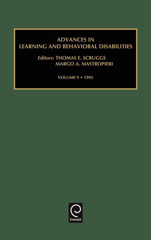 Advances in Learning and Behavioral Disabilities- Advances i ... - cover