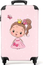 NoBoringSuitcases.com® - Kindertrolley meisjes - Prinses koffer kinderen - 55x35x25