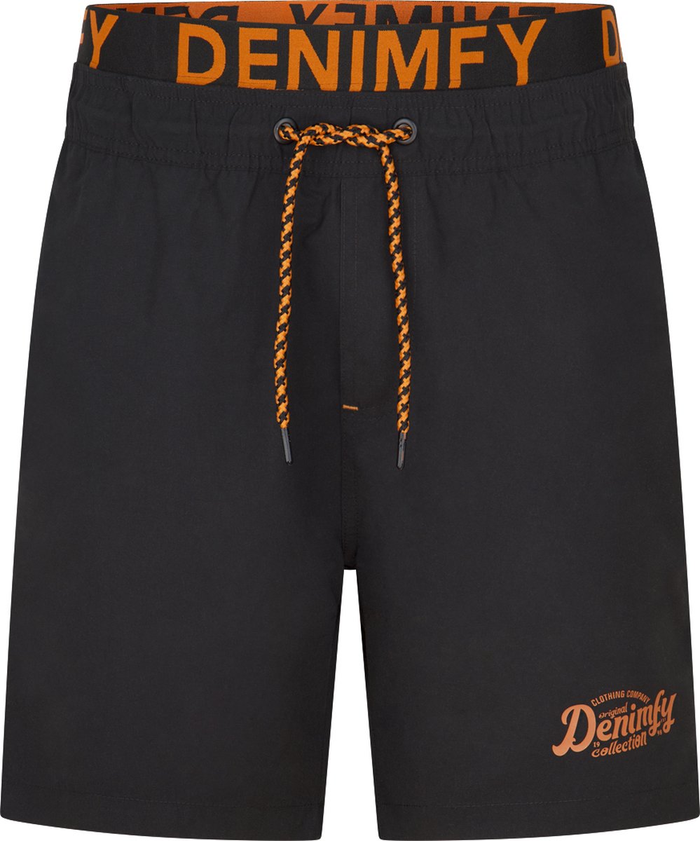 DENIMFY Heren Short DFNeo bequem Zwart XXL Volwassenen Zwembroek Zwemshort