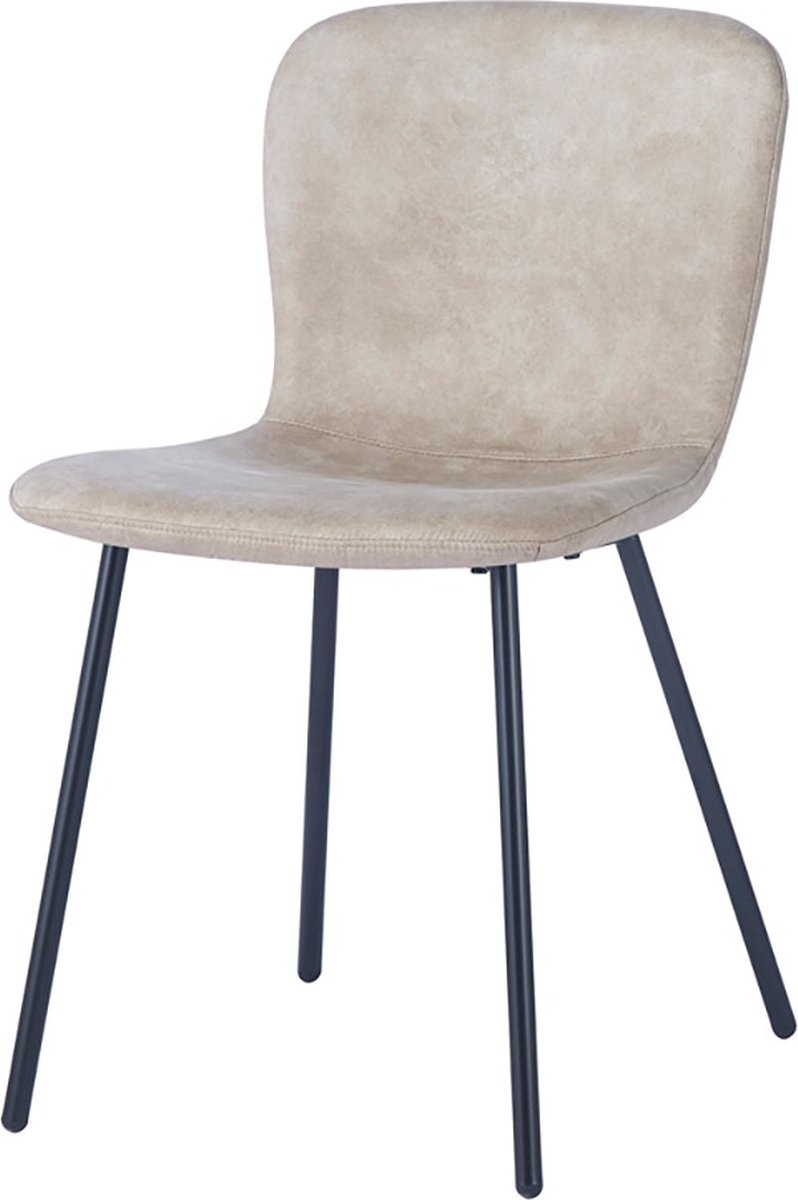 Interiax Eetkamerstoel Jade PU Beige