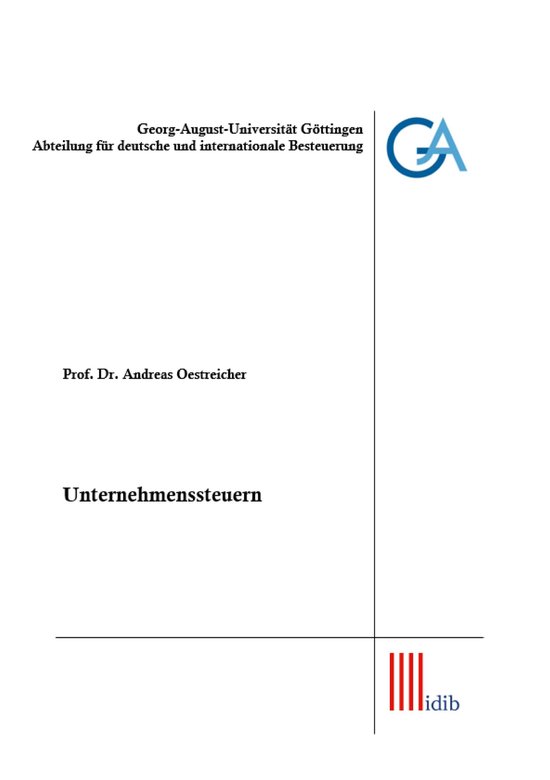 Unternehmenssteuern - cover