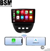 Bol.com Android navigatie multimedia 9 inch draadloos Carplay en Android Citroen C1| Toyota Aygo| Peugeot 107| aanbieding