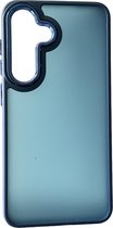Backcover Military - Geschikt voor: Samsung Galaxy S24 -Stevige Case met Soft TPU-bumperranden - Blauw
