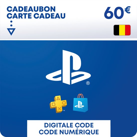 60 euro PlayStation Store tegoed - PSN Playstation Network Kaart (BE)