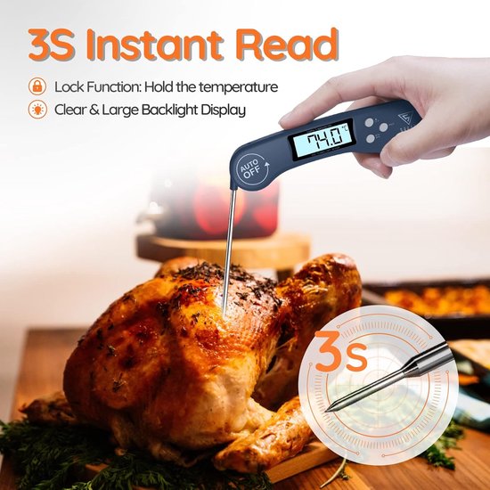 4 Clips De Support Pour Thermomètre En Acier Inoxydable - Pour Grills, Barbecues, Fumeurs - 7