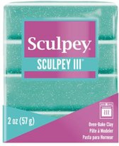 Klei III Turquoise glitter - 57 gr - Sculpey
