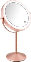 make-up spiegel 7x vergrote 360 graden roterende tafel spiegel 3 kleuren verlichtingsmodi Bureaulamp spiegel met touchscreen