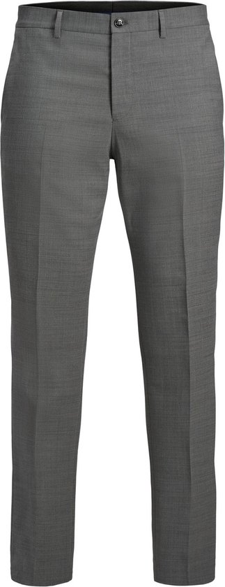 JACK & JONES Solaris Trouser regular fit - heren pantalon - lichtgrijs melange - Maat: 46