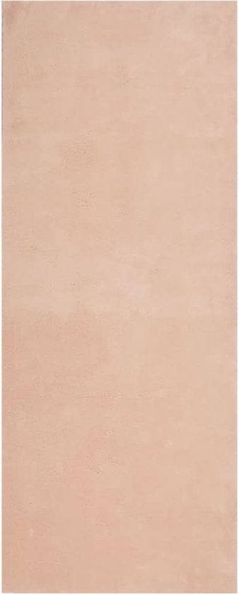 vidaXL - Vloerkleed - HUARTE - laagpolig - zacht - wasbaar - 80x200 - cm - roze
