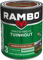 Rambo Pantserbeits Tuinhout Zijdeglans Transparant Donker Eiken 1203 - 0.75L -