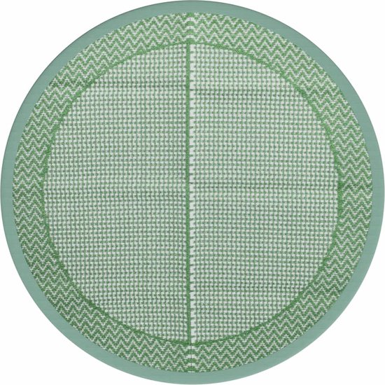 vidaXL - Buitenkleed - Ø200 - cm - polypropeen - groen