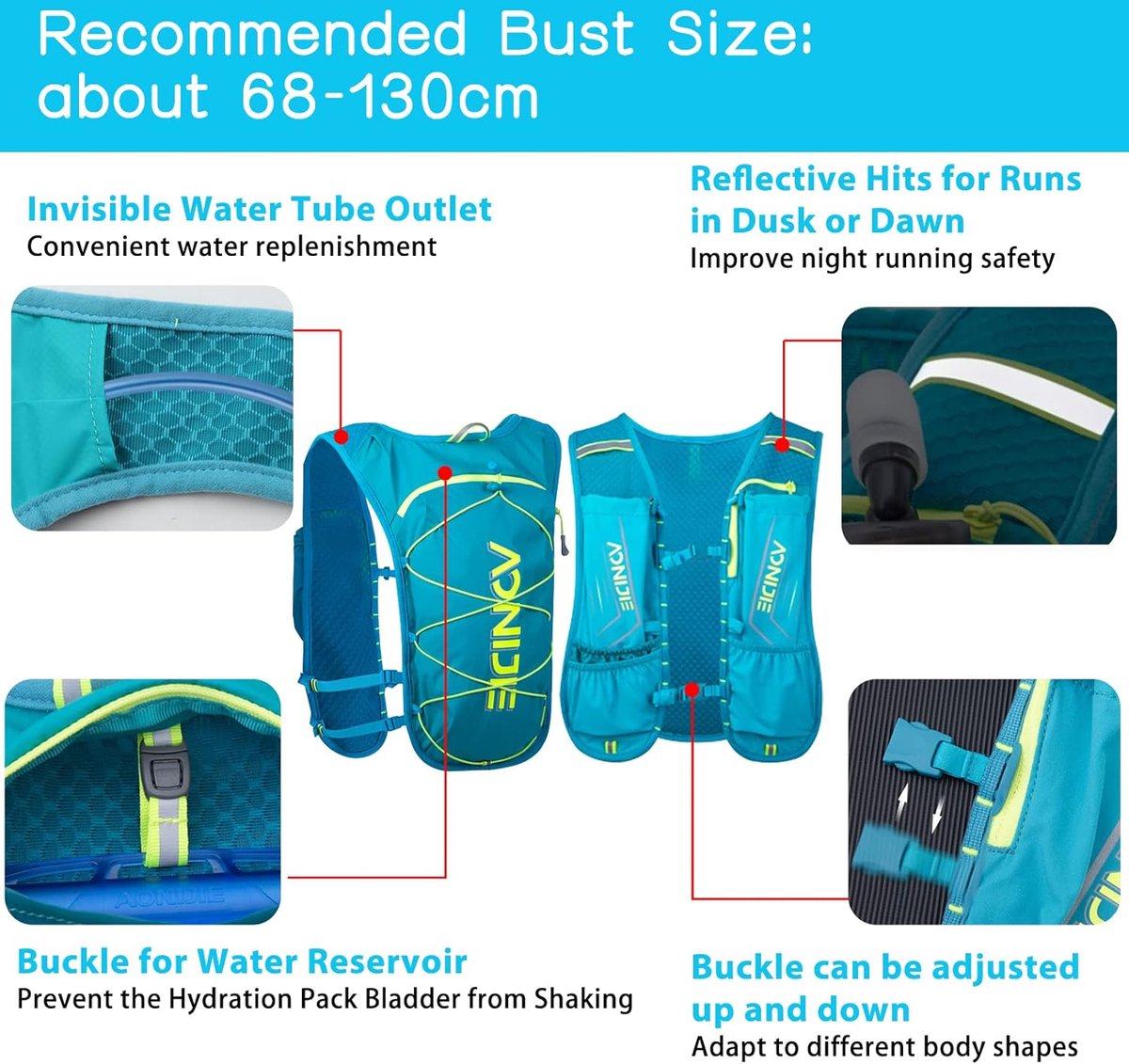 Hydratatie rugzak, Geila Running Hydratatie Vest, Marathon Trail Running Rugzak, Ademende Rugzak Outdoor Sport Marathoner Running Vest, Licht Water Rugzak