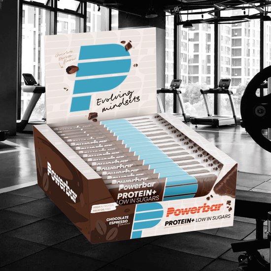 Powerbar Protein Plus Low Sugar Bar (16x35g) Chocolate Espresso - Repen - Eiwit Repen van Merkloos — afbeelding 3