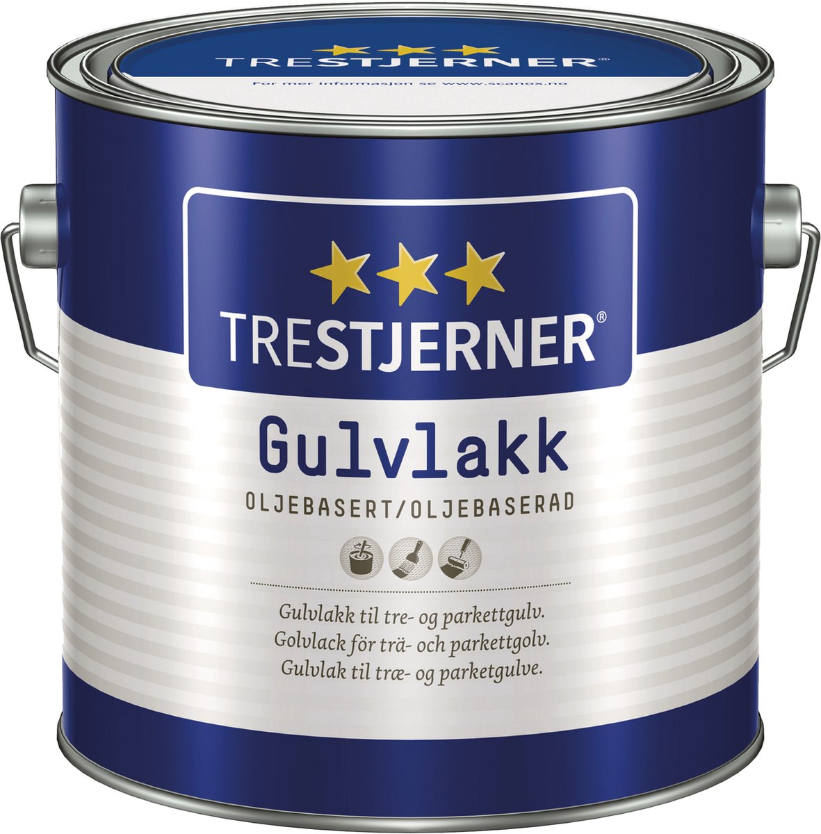 Jotun Trestjerner Gulvlakk (solvent) - 3 Liter - Beits & Olie