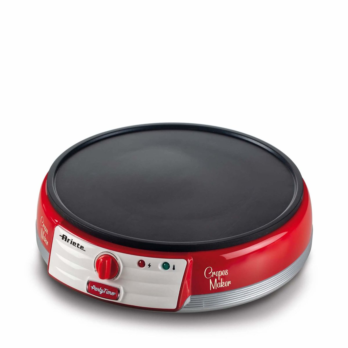 Ariete 0202/00 - 50's Style Pannenkoekenmaker - 1000 Watt - Rood