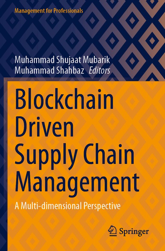Management for Professionals- Blockchain Driven Supply Chain ... - cover