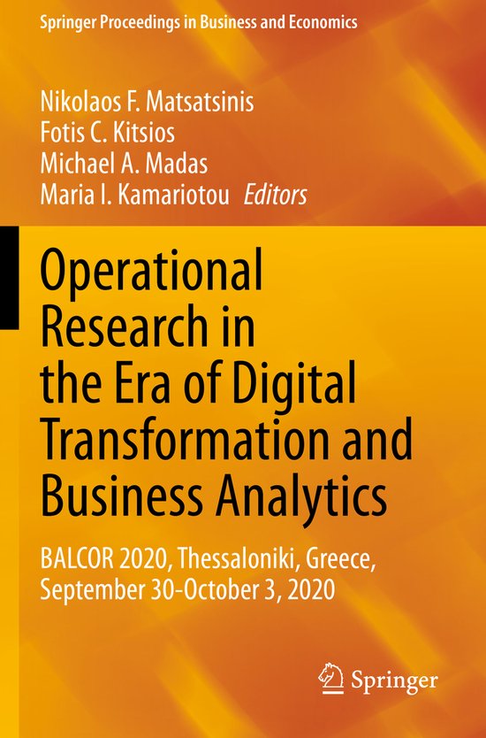 Springer Proceedings in Business and Economics- Operational  ... - cover