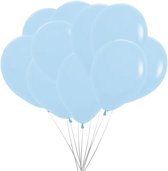 Ballon Pastel Blauw | Jongen | 10 stuks | 25 cm | Voor Gender Reveal en Babyshower