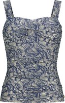 Ten Cate - Tankini Top Abstract Loops - maat 44 - Blauw