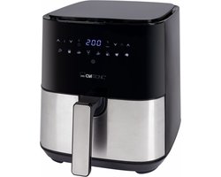 Clatronic FR 3782 H Enkel 5 l Vrijstaand 1450 W Heteluchtfriteuse Zwart, Roestvrijstaal