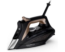 Rowenta DW6341D1 strijkijzer Stoomstrijkijzer Microsteam 400 HD 3De-zoolplaat 2500 W Zwart, Bruin